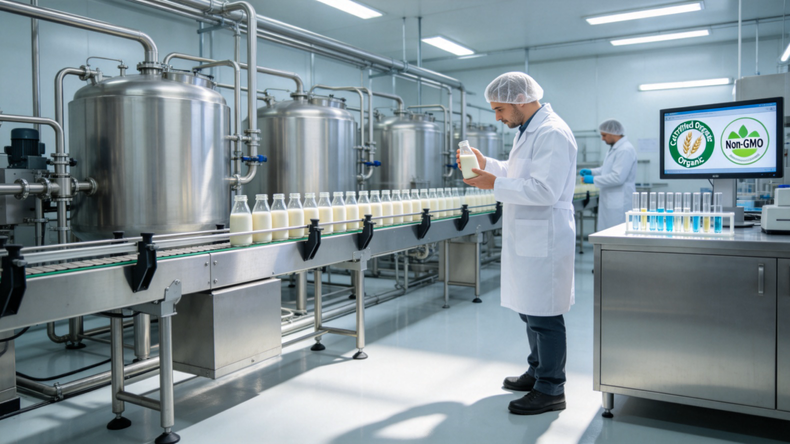 नवीनतम कंपनी के मामले पादप-आधारित दूध OEM अनुपालन को नेविगेट करना: हर B2B खरीदार को सत्यापित करने योग्य प्रमाणन | ज़ीग्रोव