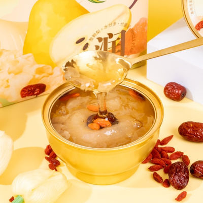 अच्छी कीमत तात्कालिक पक्षी का घोंसला Tremella Pear Soup Ready-to-Eat Collagen Dessert प्राकृतिक कम चीनी कोई संरक्षक नहीं ऑनलाइन